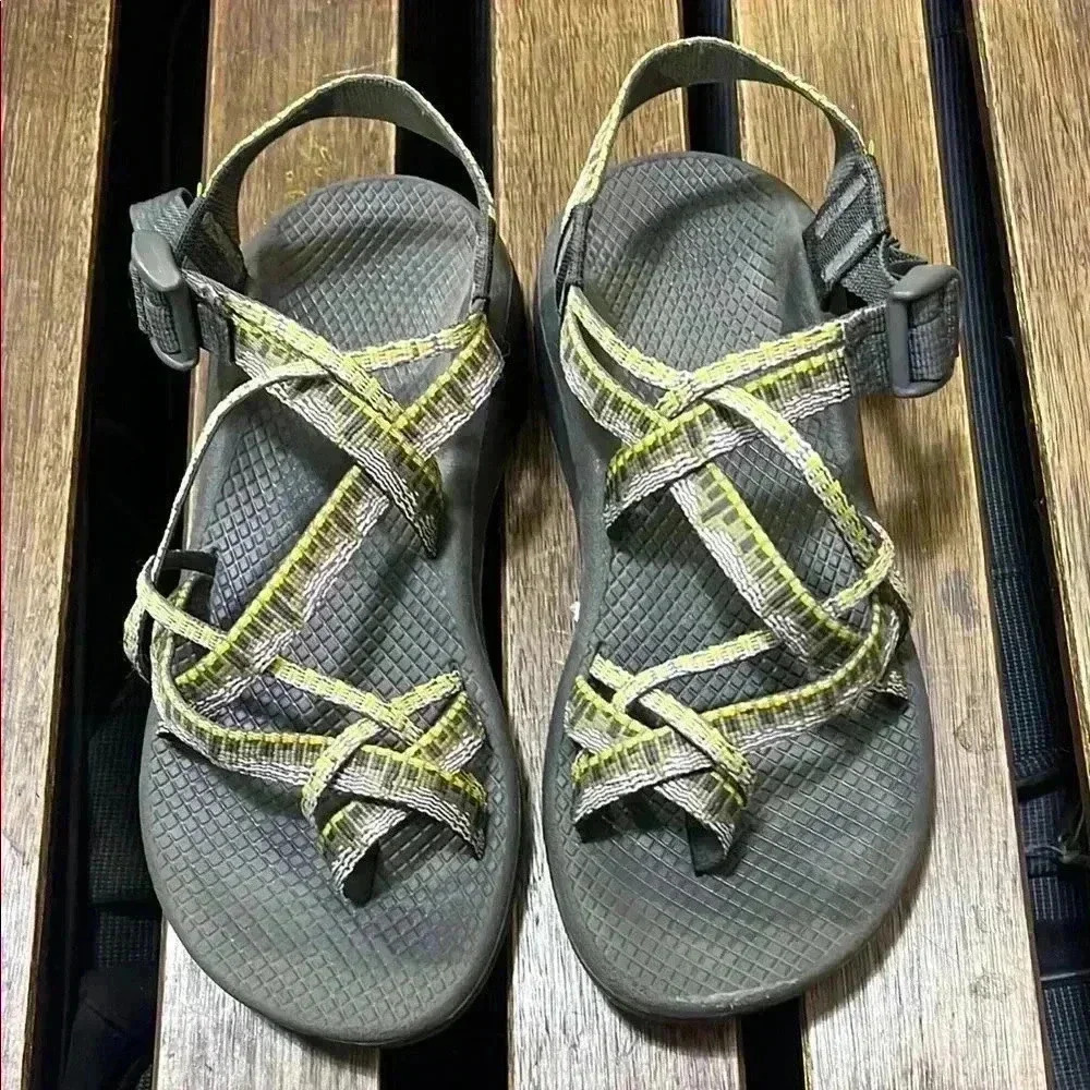 Chaco Women's Gray and Yellow Sandals
